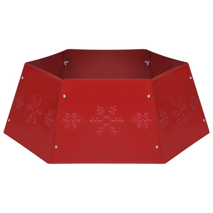 vidaXL - Kerstboomrok - Ø68x25 - cm - rood