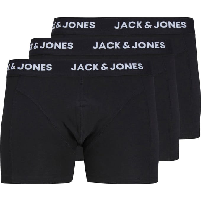 JACK & JONES- JACANTHONY TRUNKS 3 PACK BLACK - Heren - Trunks