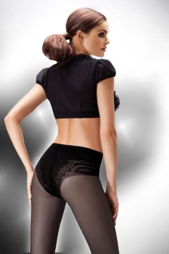 Panty- Annes Slim Body - 40/100 den- zwart XL