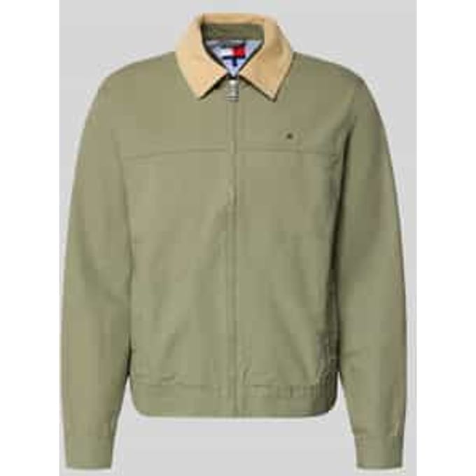 regular fit blouson van puur katoen