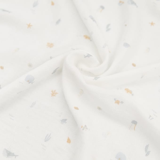 Bamboom Swaddle Muslin - XL - 120 x 120 - Sealife