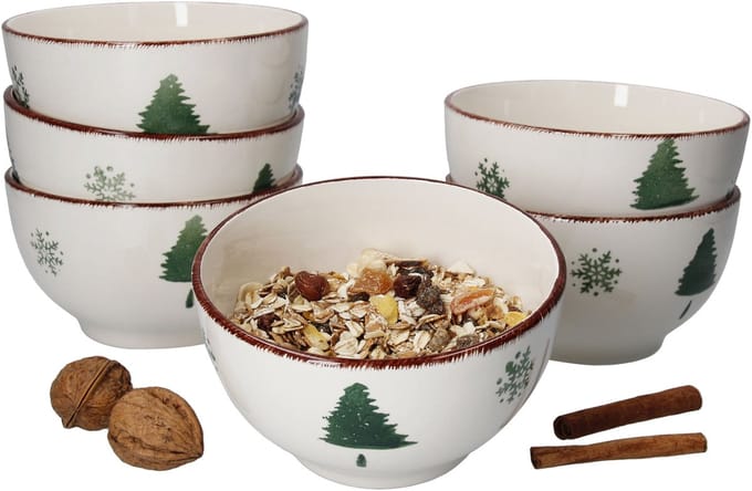 Set van 6 sneeuwvlokschalen 14cm - 23105761
