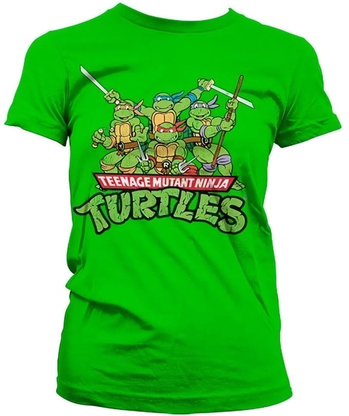 Teenage Mutant Ninja Turtles Dames Tshirt -XL- Turtles Distressed Group Groen