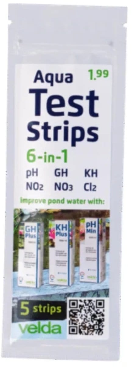 5 Test strips 6-in-1 - PH, GH, KH, NO2, NO3, CL2