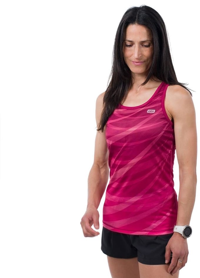 42k Running Stride Mouwloos T-shirt Roze M Vrouw