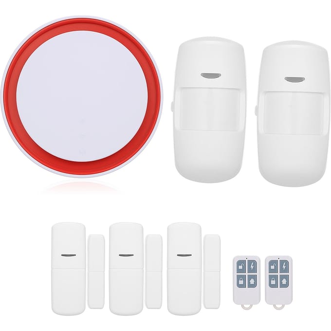 Capteur d'ouverture de porte 433 MHz, alarme antivol sans fil pour maison connectée EU2 blanc