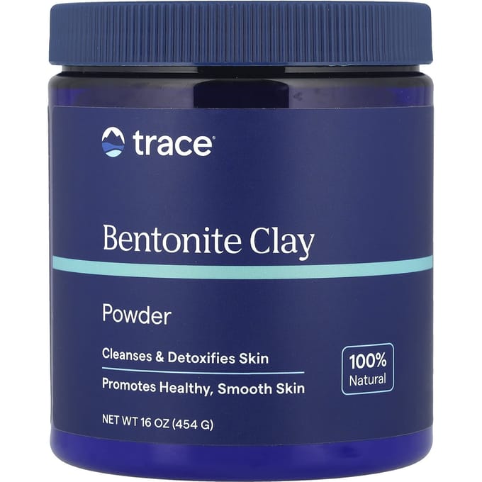 Trace, TM Skincare, Argile bentonite, 454 g (16 onces) white