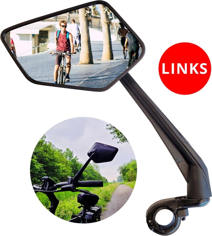 Vebics Fietsspiegel Links - Groot