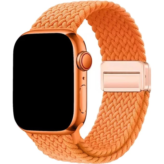 2+1 | Apple Watch Bandje Zyra - Nylon - Oranje
