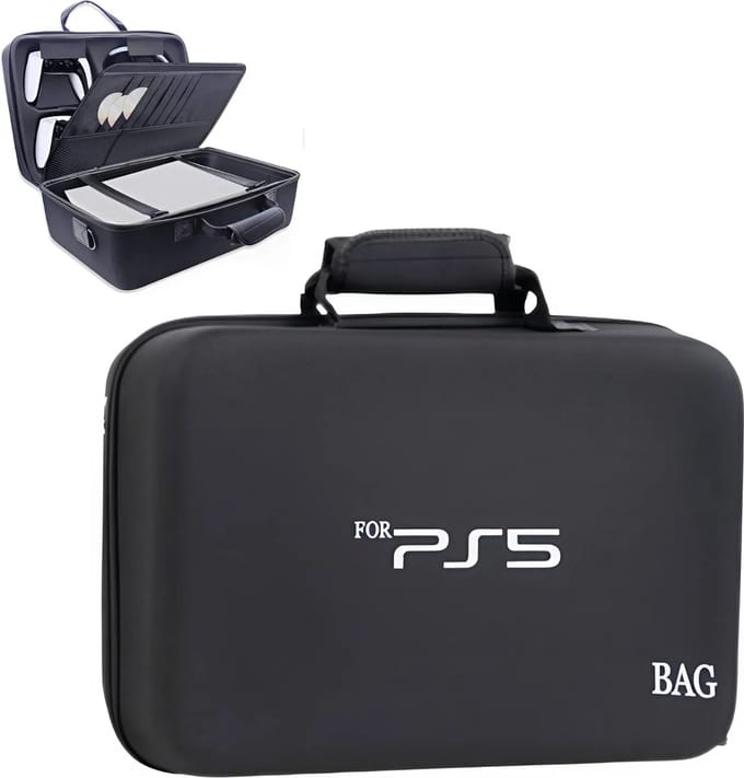 Tobey's PS5 Tas - Zwart - Luxe Uitvoering - PS5 Koffer - Stevige Case - PS5 Accessoires