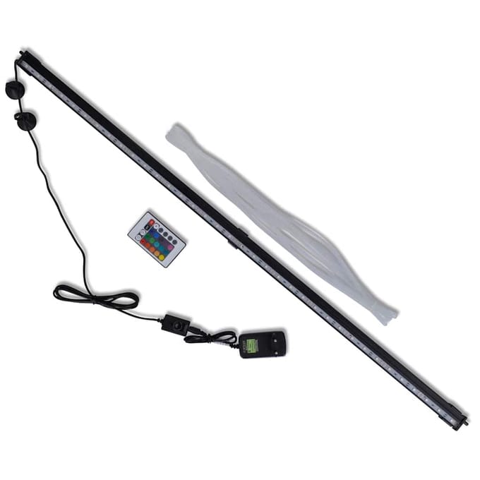 vidaXL - LED-aquariumlamp - met - bubbels - RGB - 94 - cm