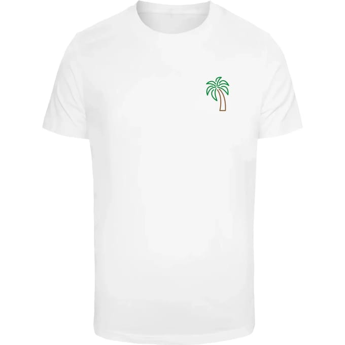 Mister Tee - Coconut Tree Heren T-shirt - 3XL - Wit