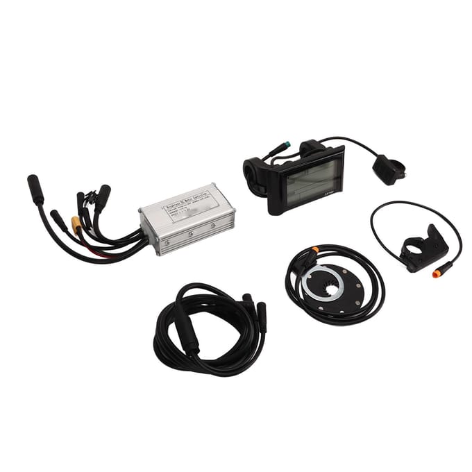 Kit contrôleur de conversion vélo électrique Panneau SW900 Manette de dérailleur 17A Contrôleur à onde sinusoïdale 3 modes gray