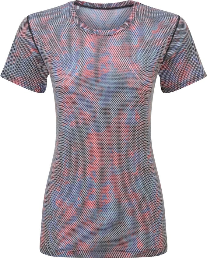 Ronhill | Tech Golden Hour Tee | Hardloopshirt | Dames | Multi Daydream | Maat S