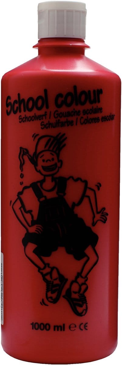 Talens School Colours Bottle 1000 ml Deep Red 302 (36713020)