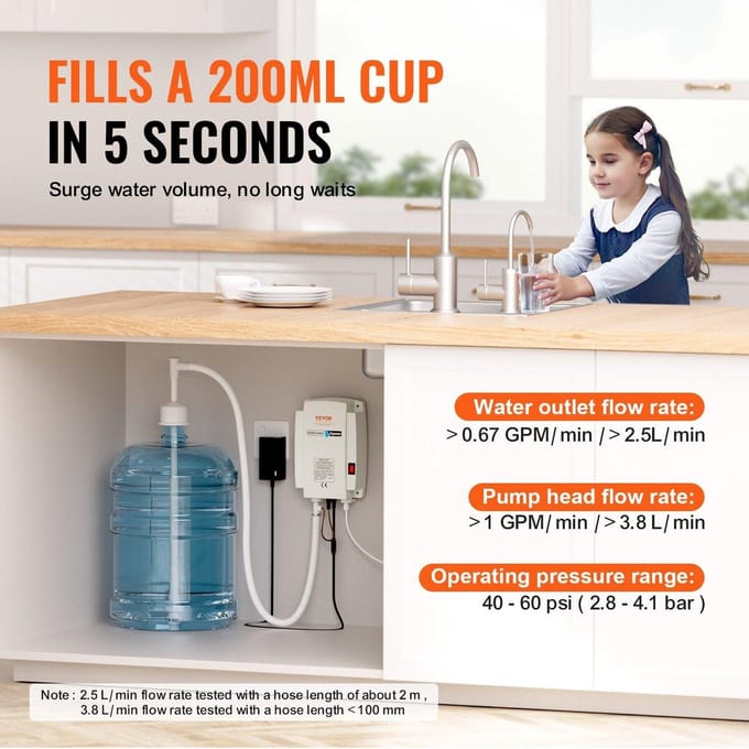 1 Gallon Waterdispenser Pomp 40psi Koffiezetapparaat Automatische Druk Hoge Reputatie