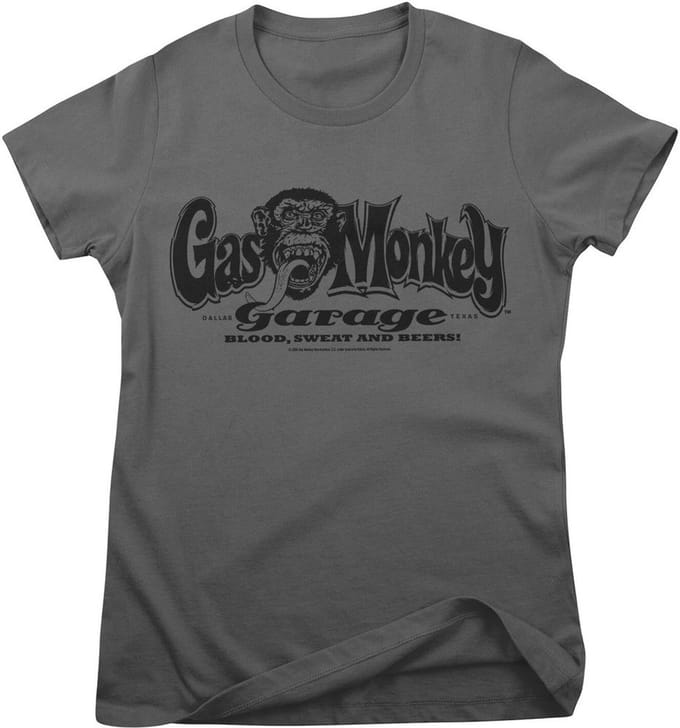 Gas Monkey Garage T-shirt met logo Girly Tee GMG-5-GMG044-H95-10