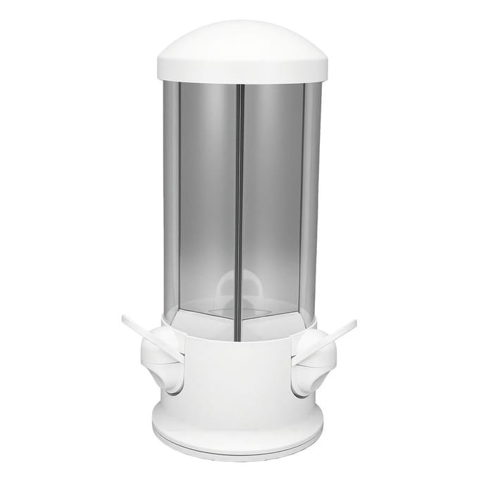 Snoep Noten Dispenser Creatief Leuk Plastic 3 Vakjes Snoep Machine voor Thuis Kantoor gray