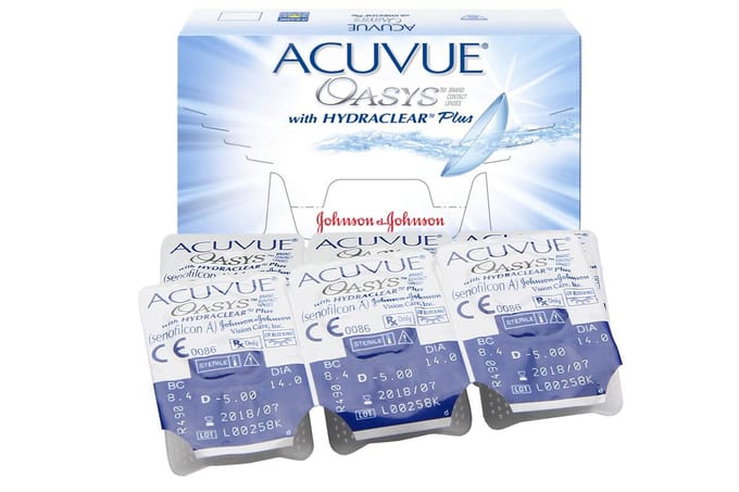 -3.00 - ACUVUE® OASYS with HYDRACLEAR® PLUS - 6 pack - Weeklenzen - BC 8.40 - Contactlenzen