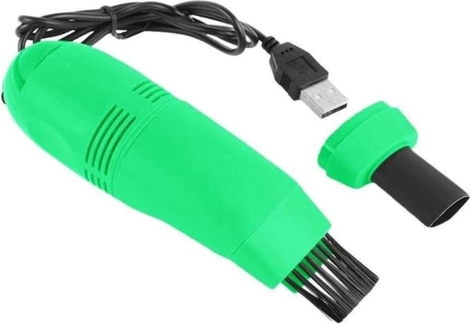 Mini USB Stofzuiger – Toetsenbord & Laptop Cleaner - Auto-interieurreiniger - Met Borstel en Flexibele Nozzle – Draagbare Computerstofzuiger – Hoog vermogen – Compact – USB