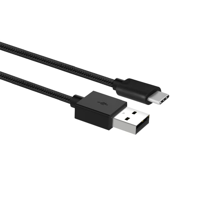 ACT USB C Data- en Laadkabel - USB C naar USB A Kabel - 1m – Nylon Gevlochten – 5 Gbps - AC3094