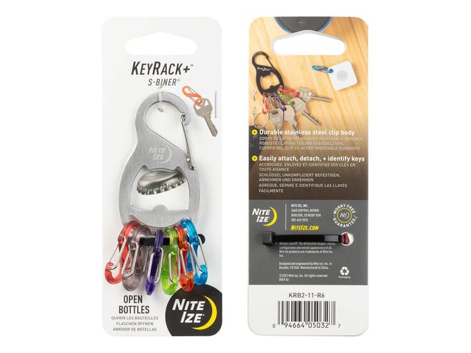 Nite Ize KeyRack + S-Biner - sleutelhanger - RVS