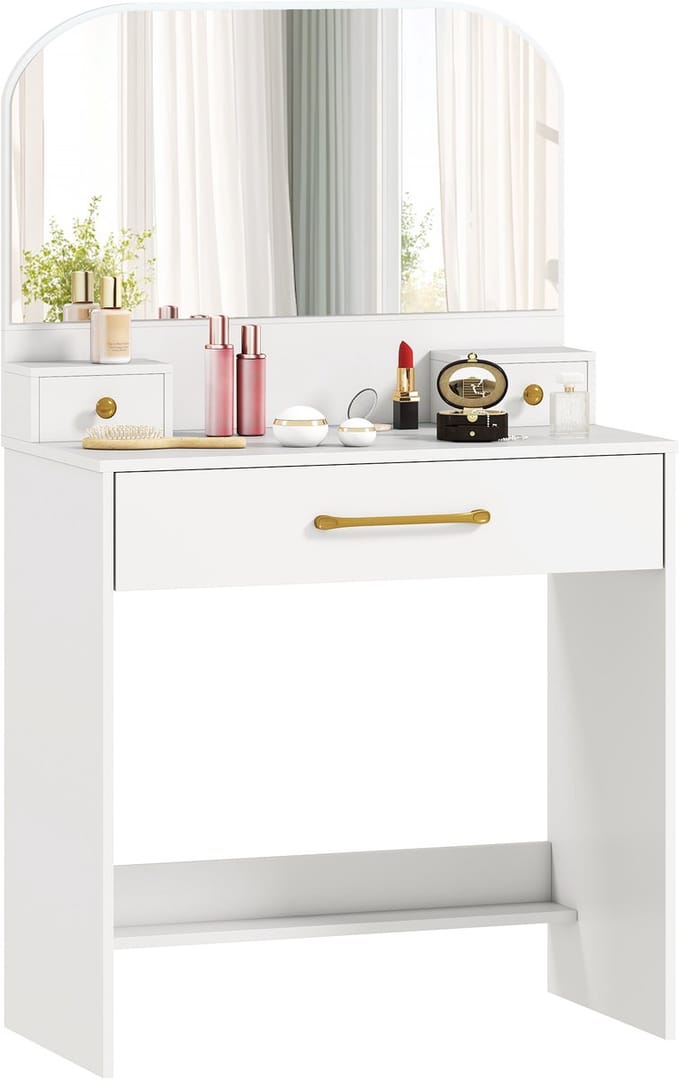 Homcom Kaptafel-Spaanplaat-80L x 40B x 135H cm-Wit