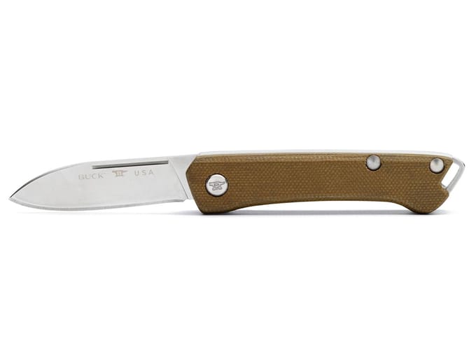 Buck saunter green drop point pe