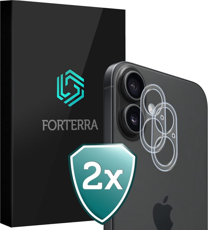 Camera Lens Protector 2 Stuks - Geschikt voor Apple iPhone 17 - Camera Screenprotector Beschermglas - Gehard Glas - Tempered Glass - Screen Protector