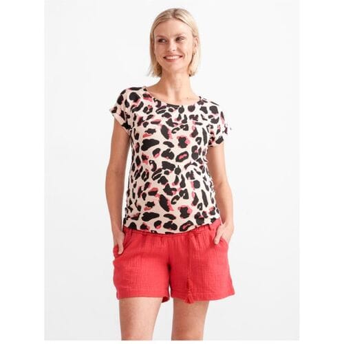 Prénatal zwangerschapsshirt Light Brown Melange M Dames