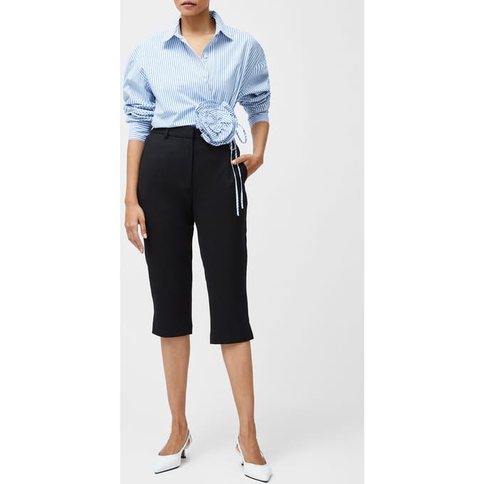 French Connection Carson Cropped Trouser Black Taglia: 18 | Pantaloncini Outlet | Donna | Nero