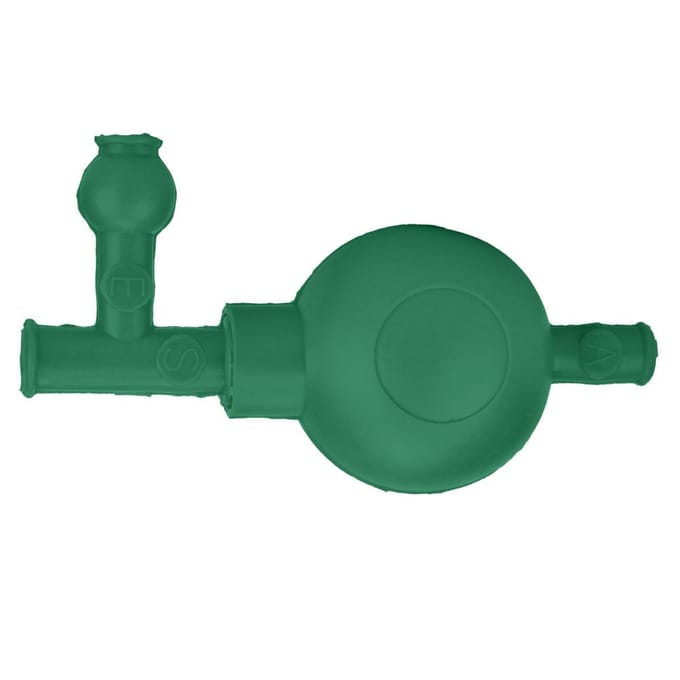 Laboratorium Rubber Zuigbal Veilige Druk Kwantitatieve Pipetvuller met 3 Kleppen (Groen)