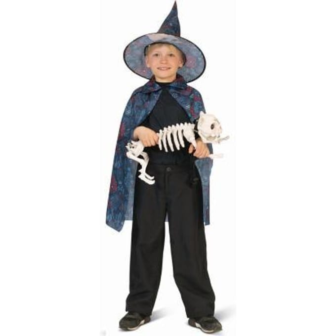 Enge Schedel Cape One size Feestkleding