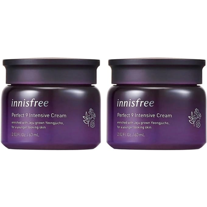 Innisfree Perfect 9 Intensieve Crème, 60ml, 2 stuks black