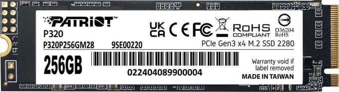 Patriot Memory P320 256 GB M.2 PCI Express 3.0 NVMe