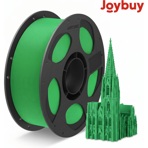 JOYBUY x ANYCUBIC PLA Basic printfilament, 1 kg spoel, 1,75 mm diameter, ±0,02 mm tolerantie - Groen