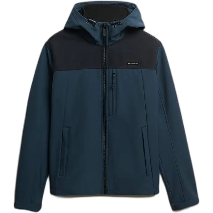 Superdry - Soft Shell Trekker Jas met Capuchon - Heren