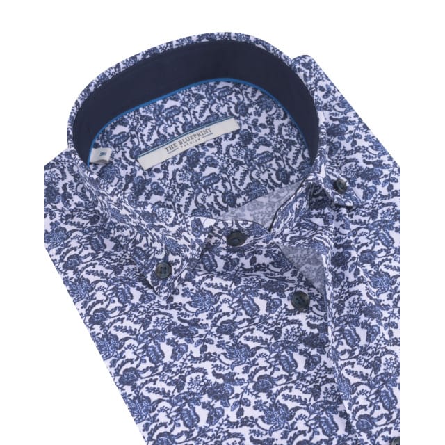 The BLUEPRINT Premium Casual Overhemd Blauw Heren