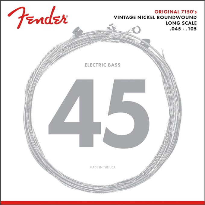 Fender 7150M Bassnaren Pure Nickel (45-105) Medium