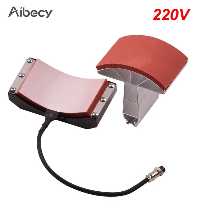 Aibecy Hoed Cap Warmtepersmachine Bevestiging Verwarmingsmachine Onderdeel 5,5x3Inch 110V veelkleurig