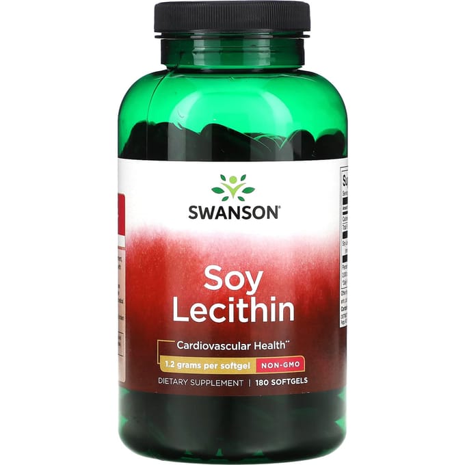 Sojalecithine, 1.200 mg, 180 zachte capsules