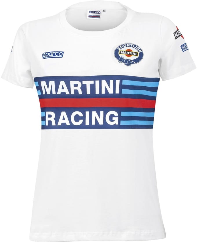Sparco Martini Racing Martini Racing T-Shirt - Zwart — Wit