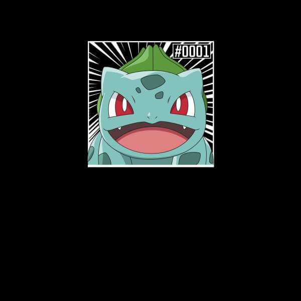 Pokémon Pokédex Bulbasaur #0001 Hoodie - Black - XXL