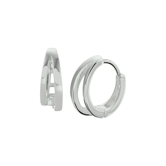 Glams klapoorringen - Zilver