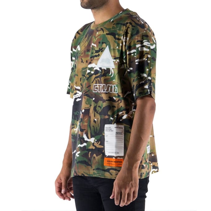 Heron Preston Bicolor Katoenen T-Shirt