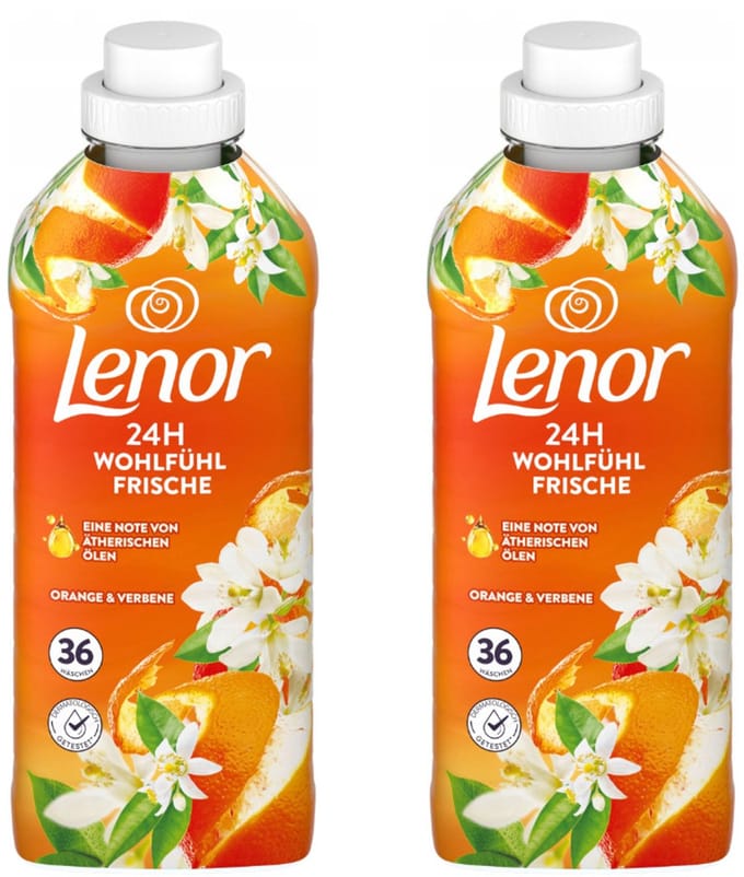 Lenor Orange & Verbena - Wasverzachter - Multipack - 1512ml (2x756ml) - 72 Wasbeurten (2x36)