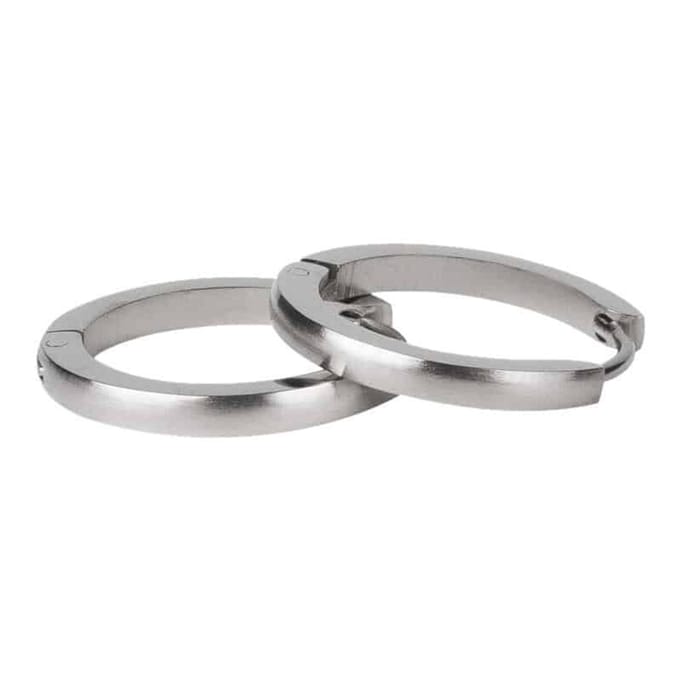 Kalli Oorringen Edelstaal Mat Zilver 1859 (18mm)