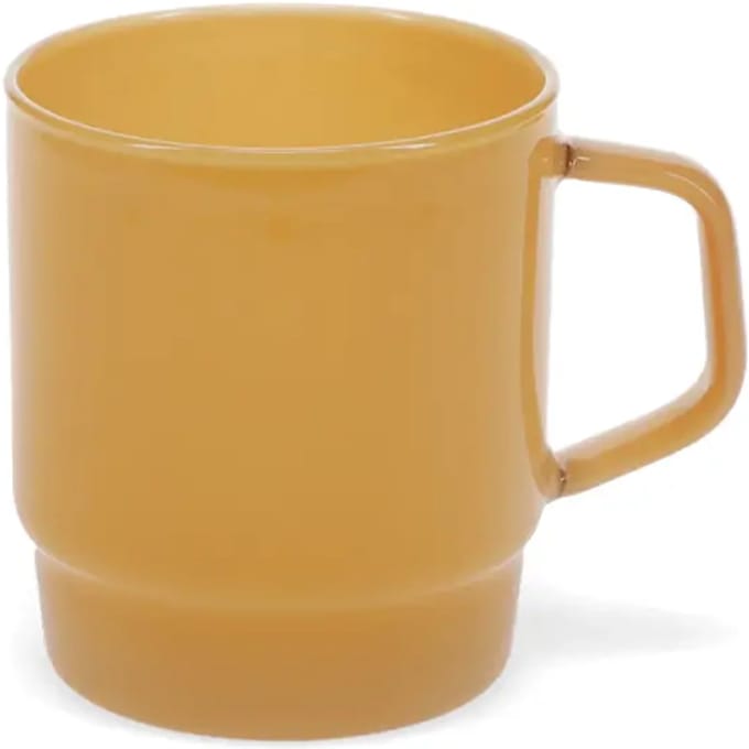 Stapelbare glazen koffiekop 280ml - Licht topaas | De Woonbiotoop