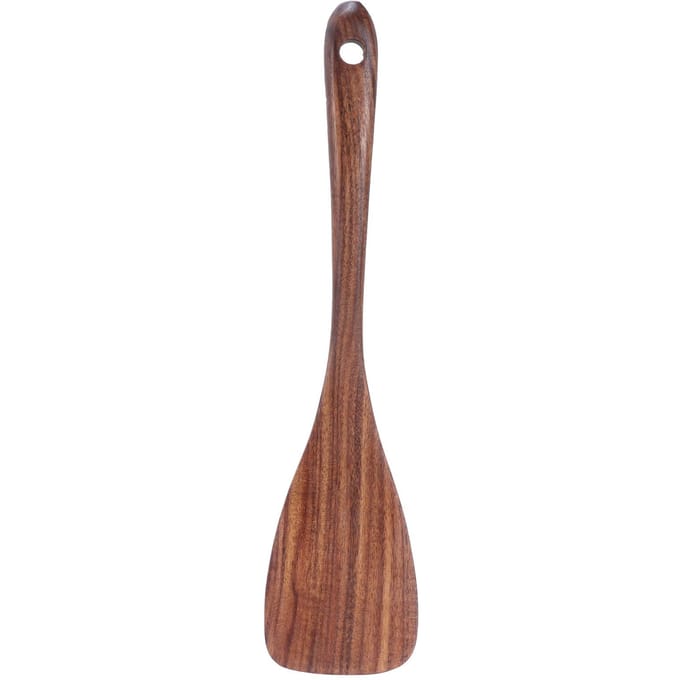 Houten Spatel Turner Non-Stick Pan Schep Lange Handgreep Keukengerei Accessoires brown