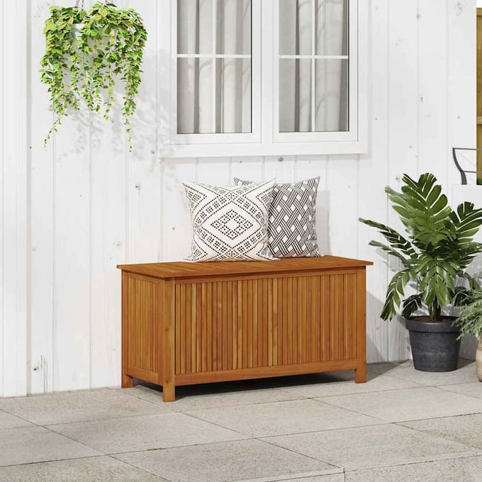 vidaXL - Tuinbox - 113x50x58 - cm - massief - acaciahout